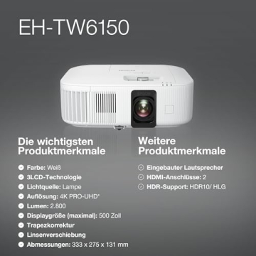 Vorteile des Epson EH-TW6150