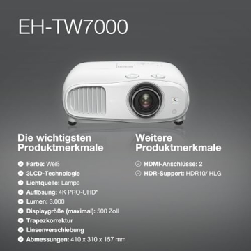 Besonderheiten des Epson EH-TW7000