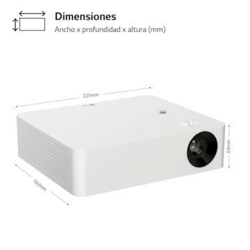 Abmessungen des LG PF610P