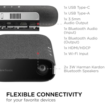 Anschlüsse des ViewSonic M1X